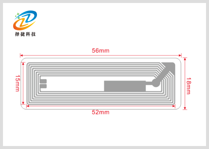 高頻 Wet inlay FM1108 56*18mm產(chǎn)品剖析展示圖一